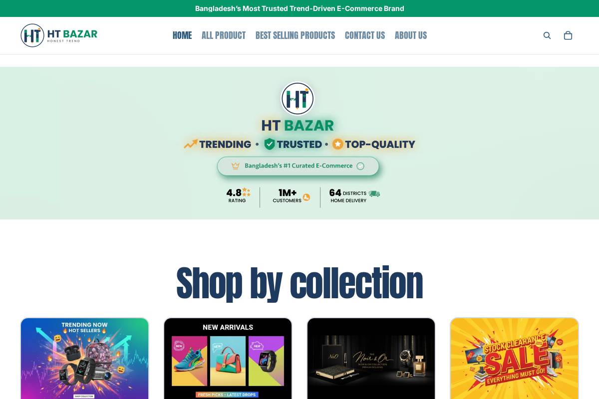 htbazar.com homepage screenshot