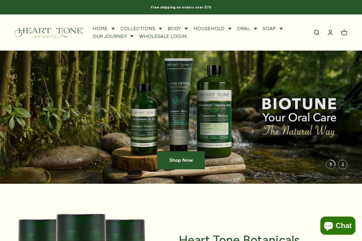 htbotanicals.com homepage screenshot