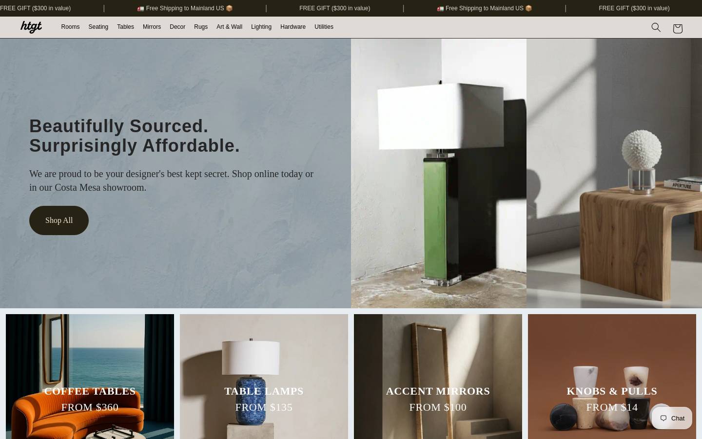htgtfurniture.com homepage screenshot