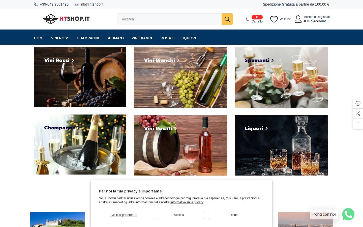 htshop.it homepage screenshot