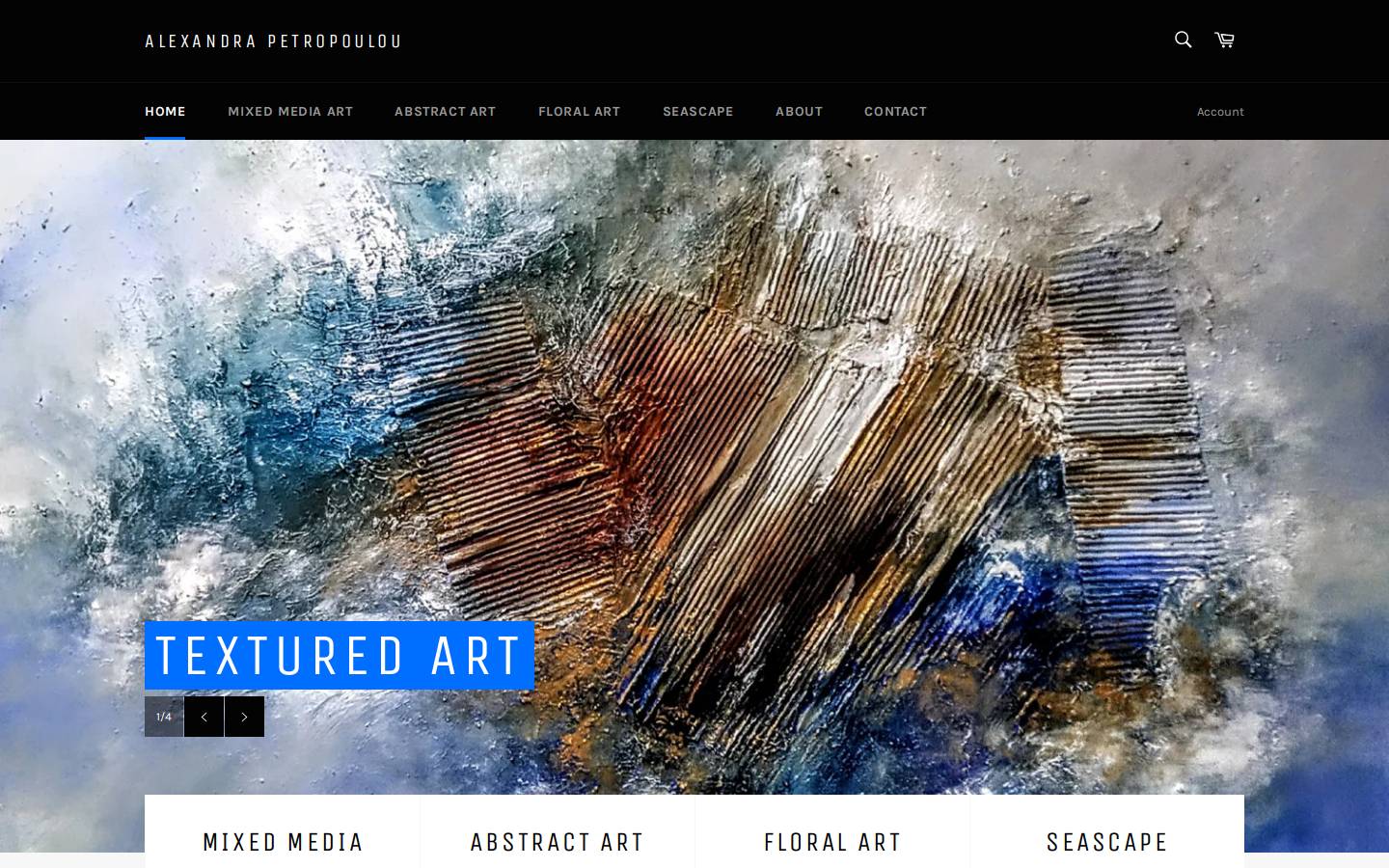httpalexandrapart.com homepage screenshot