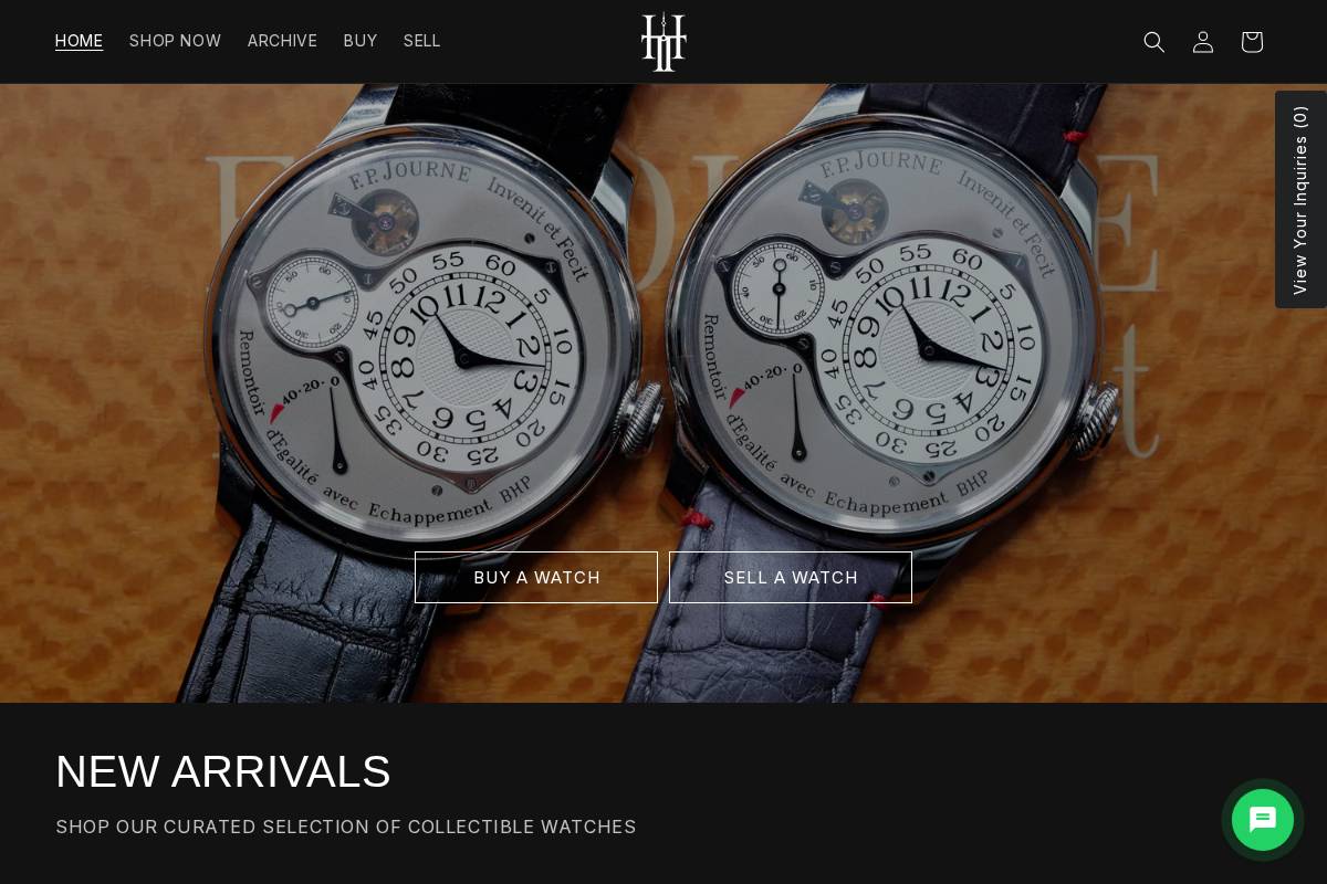 httwatches.com homepage screenshot