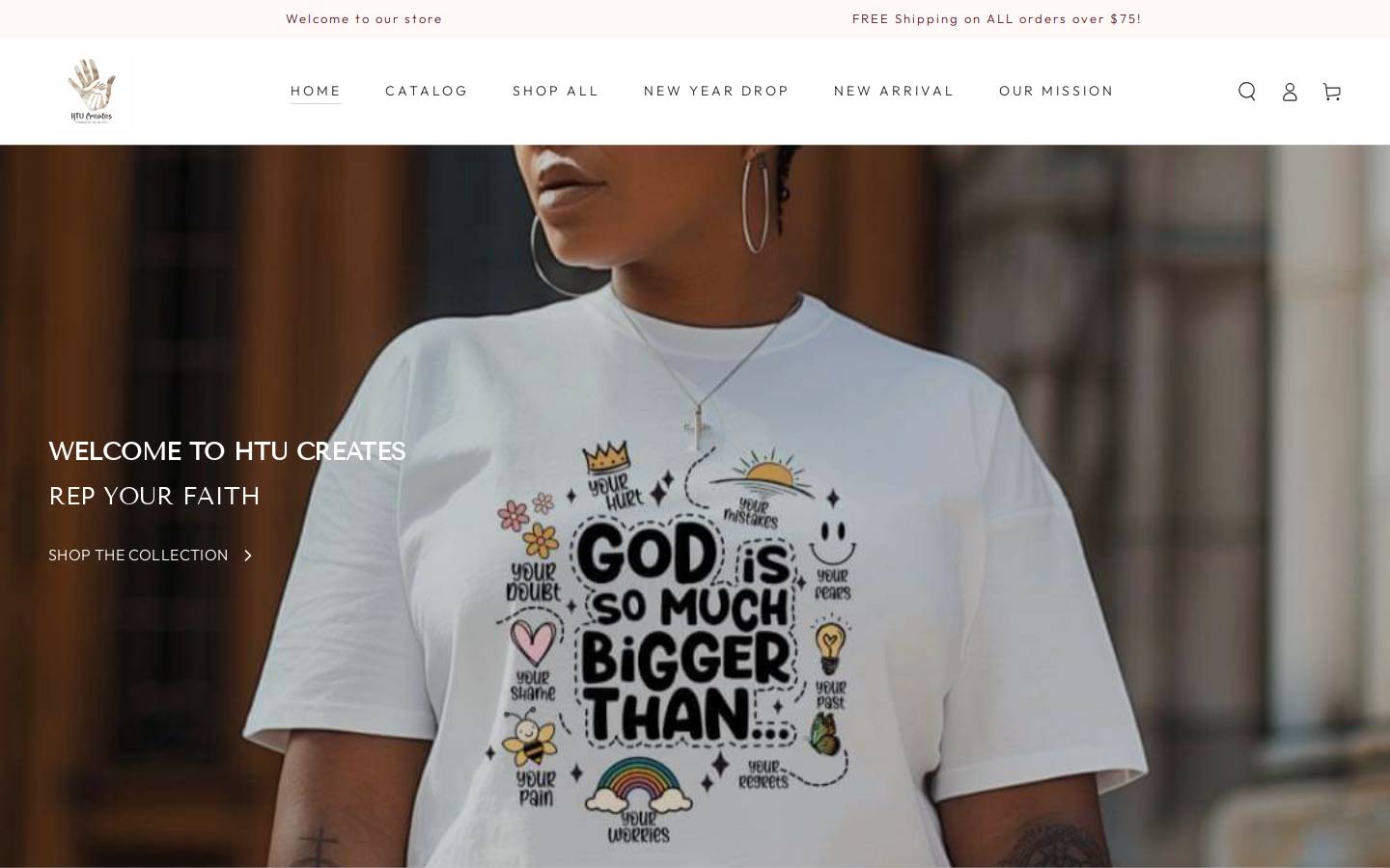 htucreates.com homepage screenshot