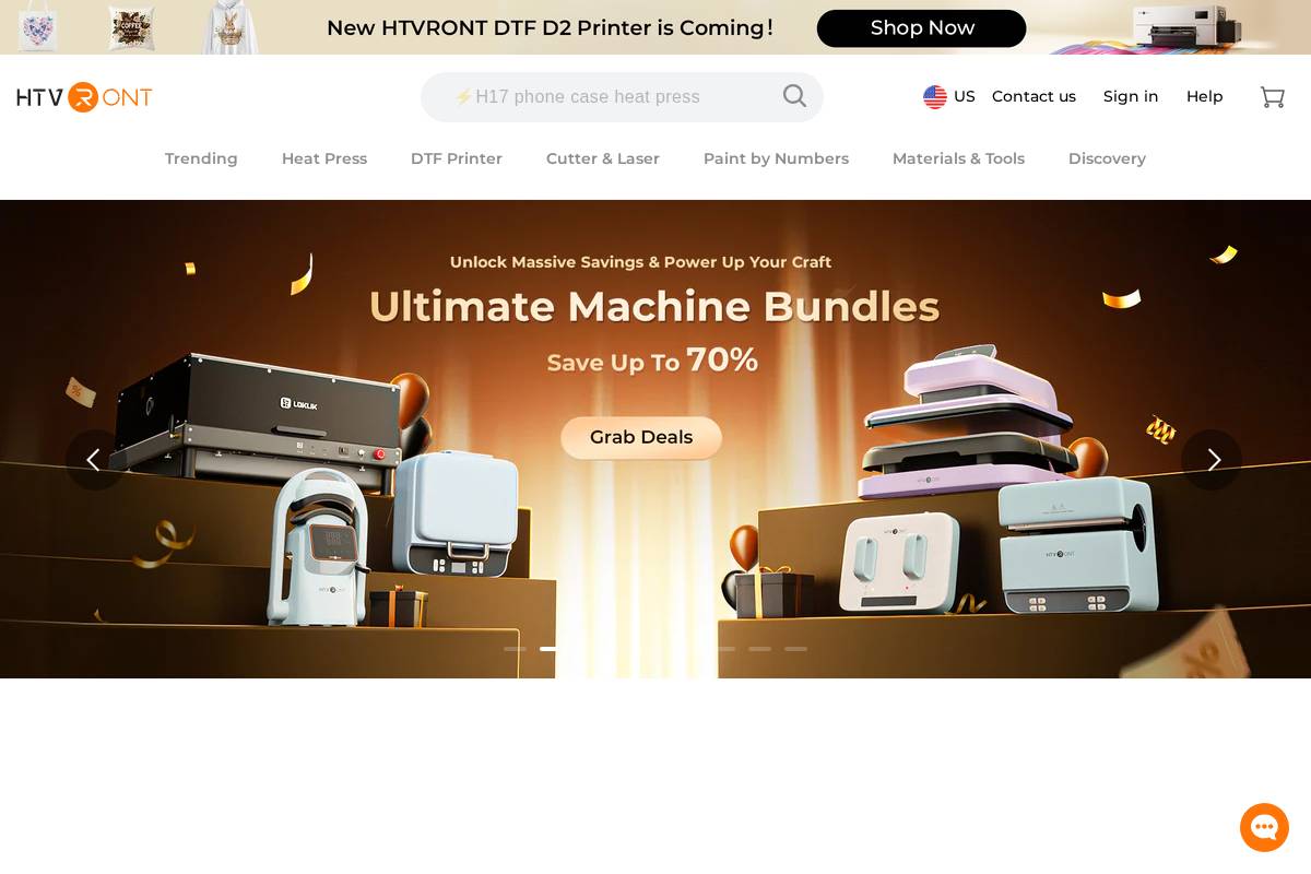 HTVRONT homepage screenshot