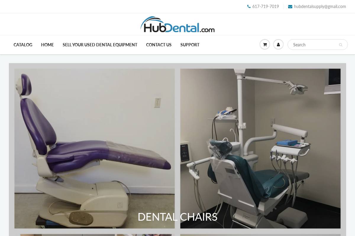 hubdental.com homepage screenshot