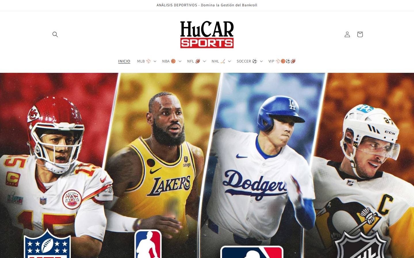hucarsports.com homepage screenshot