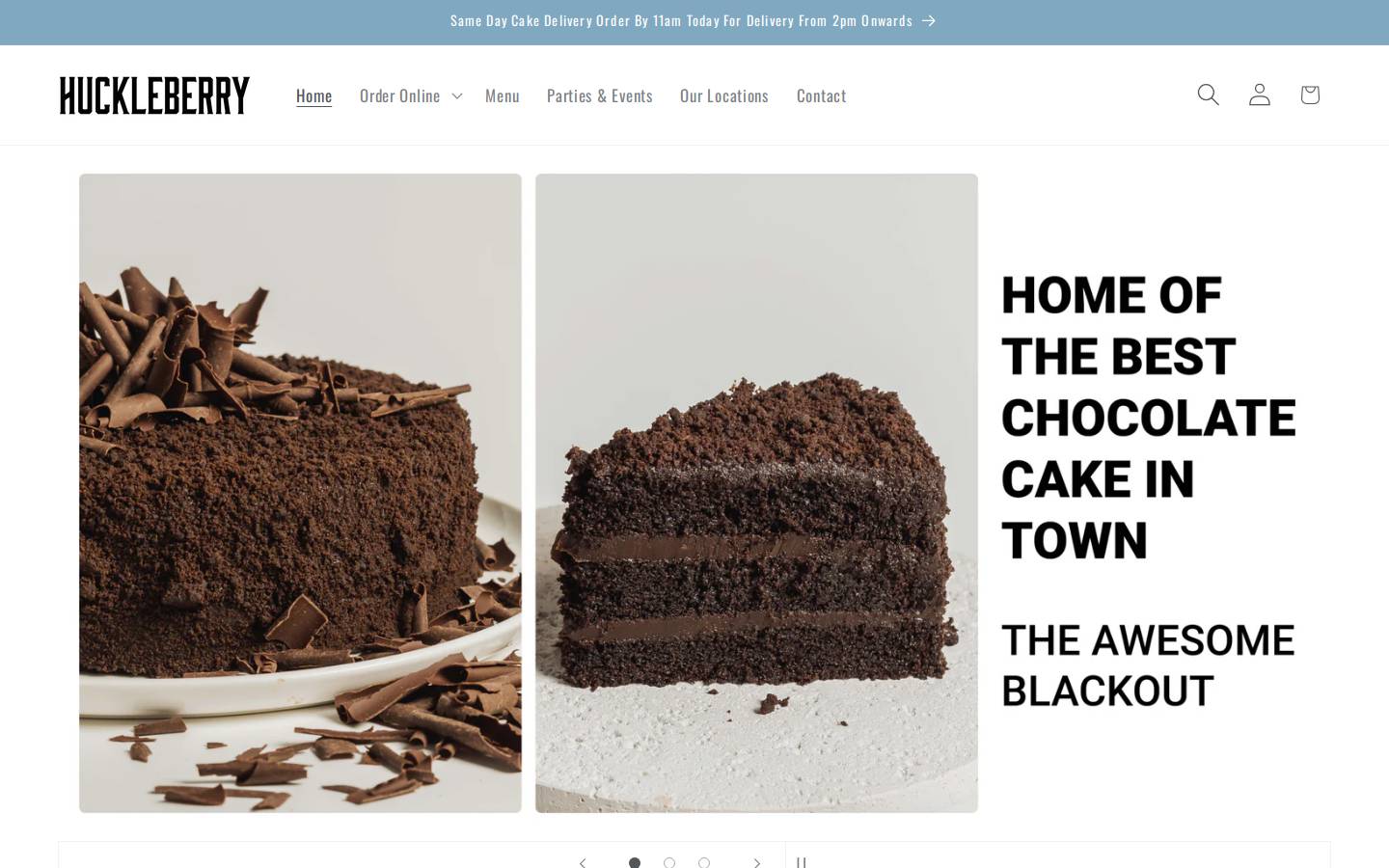 Huckleberry Insurance homepage screenshot