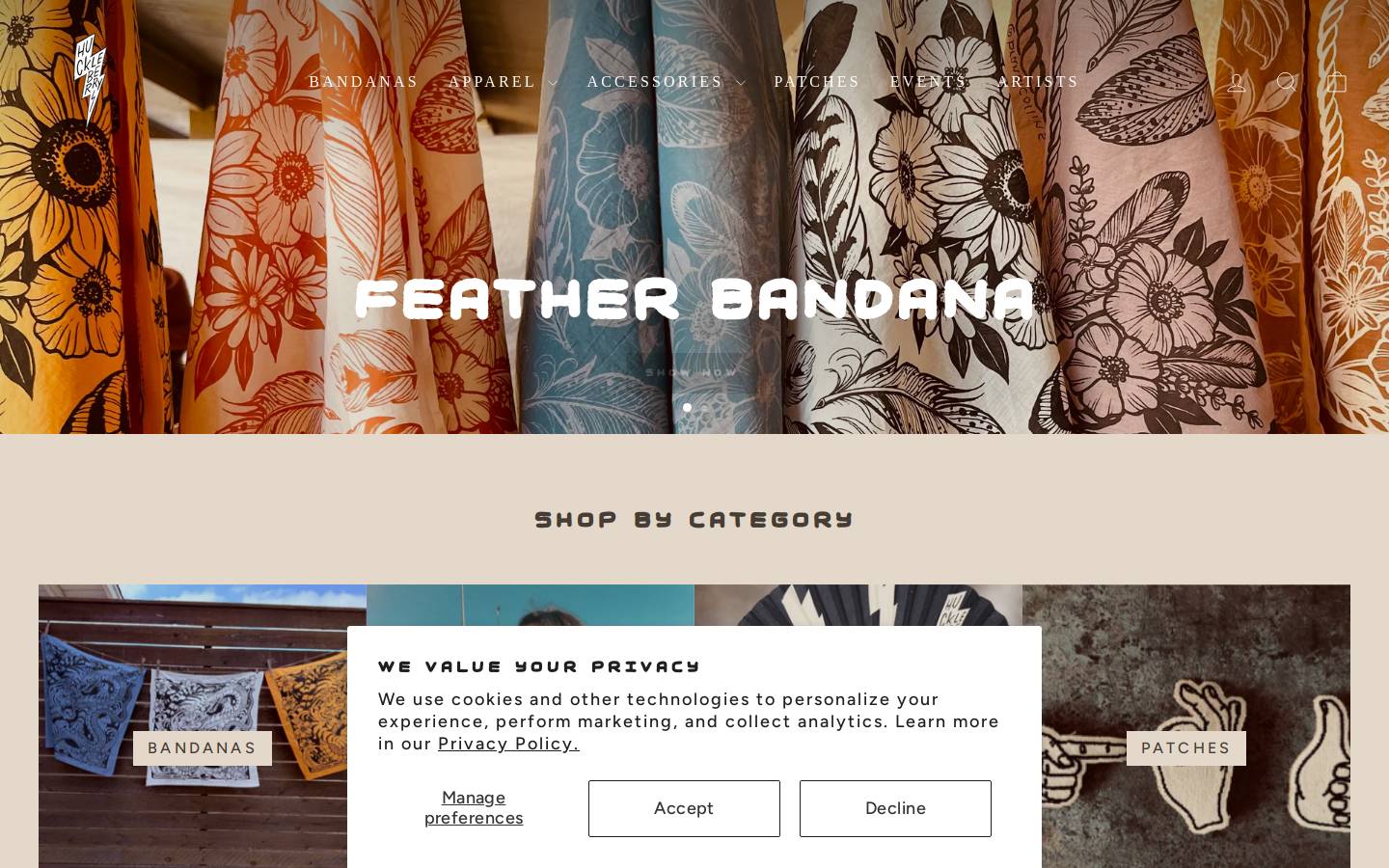 huckleberrybrand.com homepage screenshot