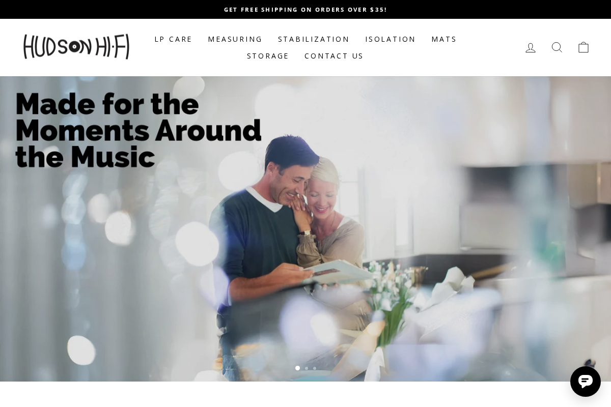 Hudson Hi-Fi homepage screenshot