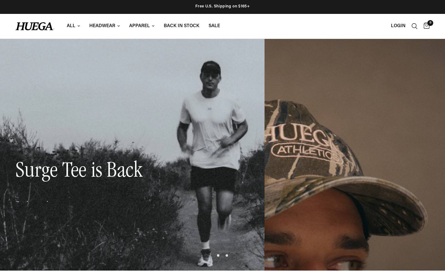Huegahouse homepage screenshot
