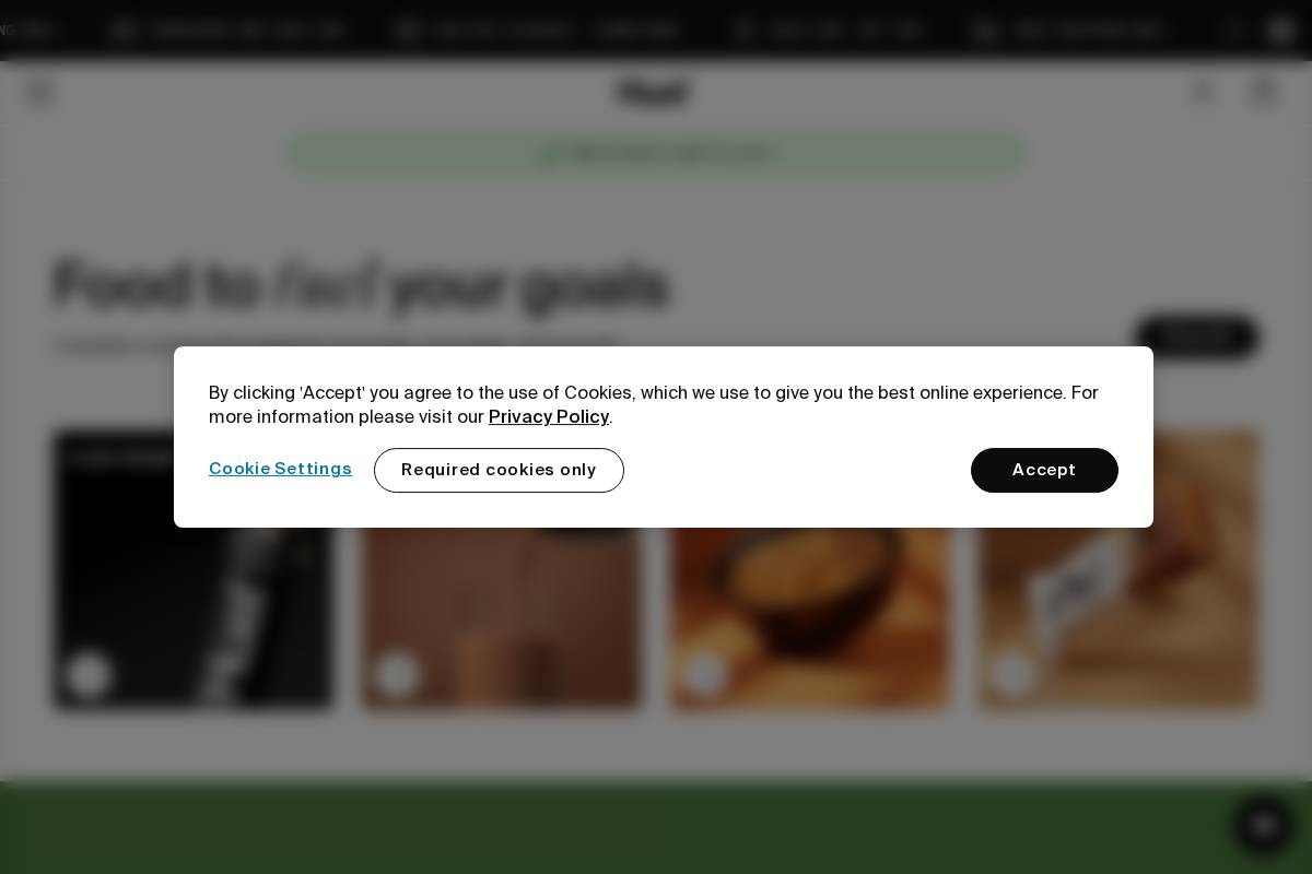 Huel homepage screenshot