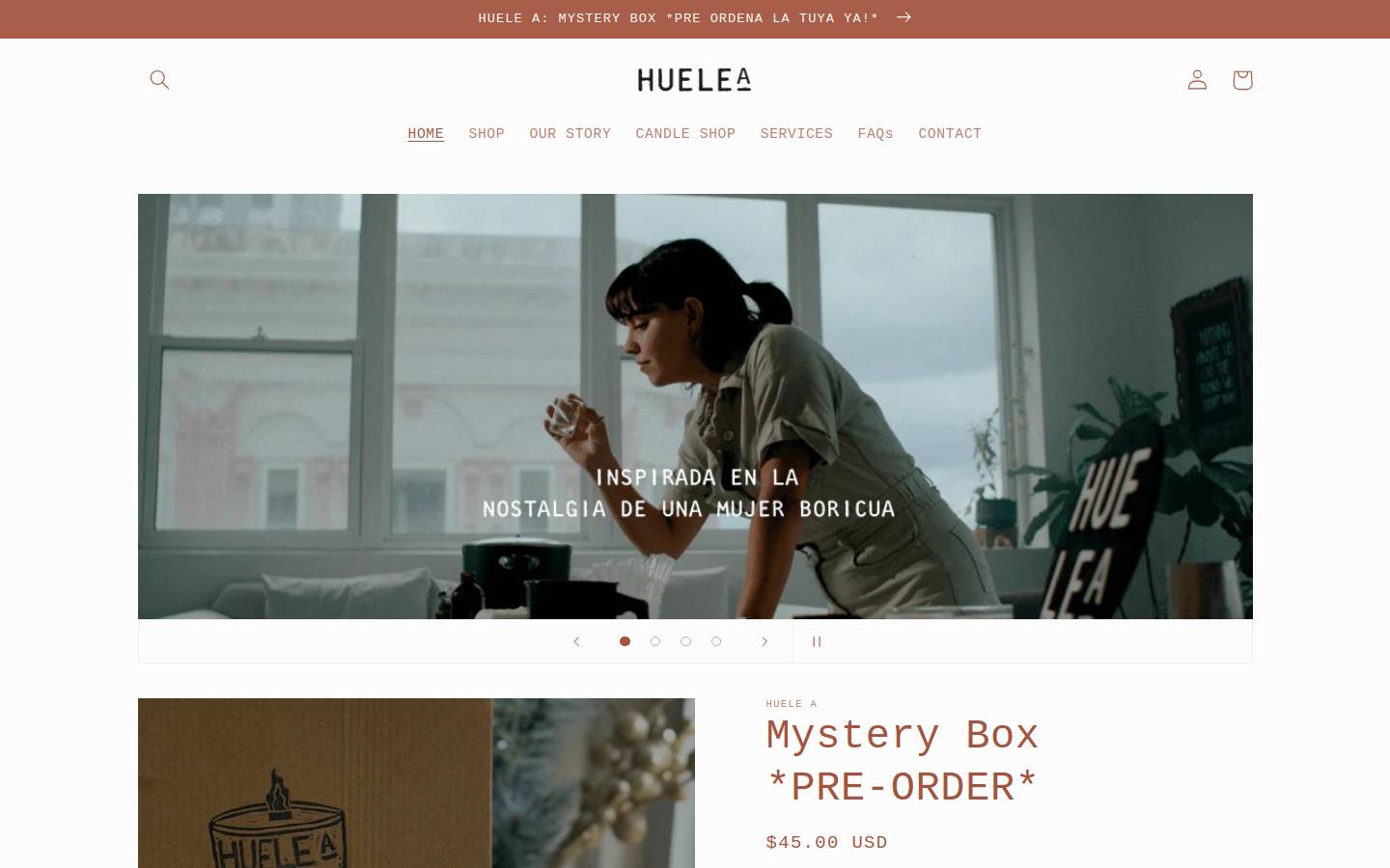 huelea.com homepage screenshot
