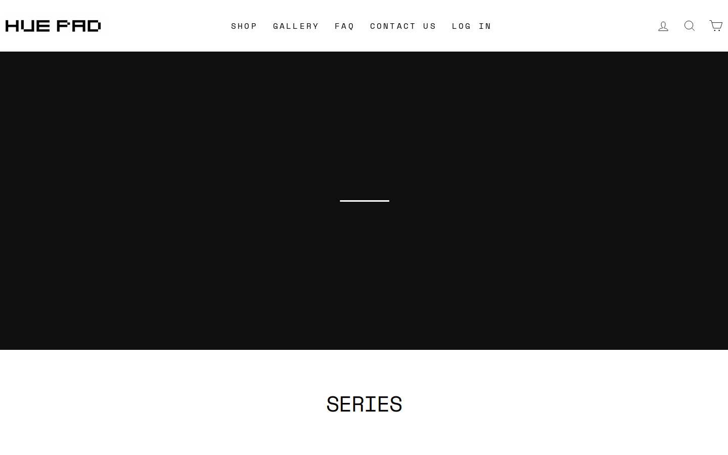 huepads.com homepage screenshot