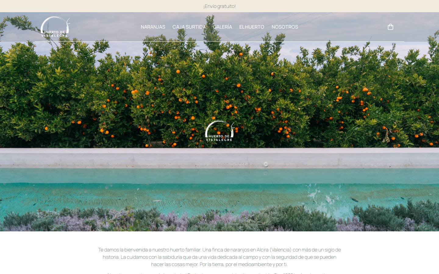 huertodevistalegre.com homepage screenshot
