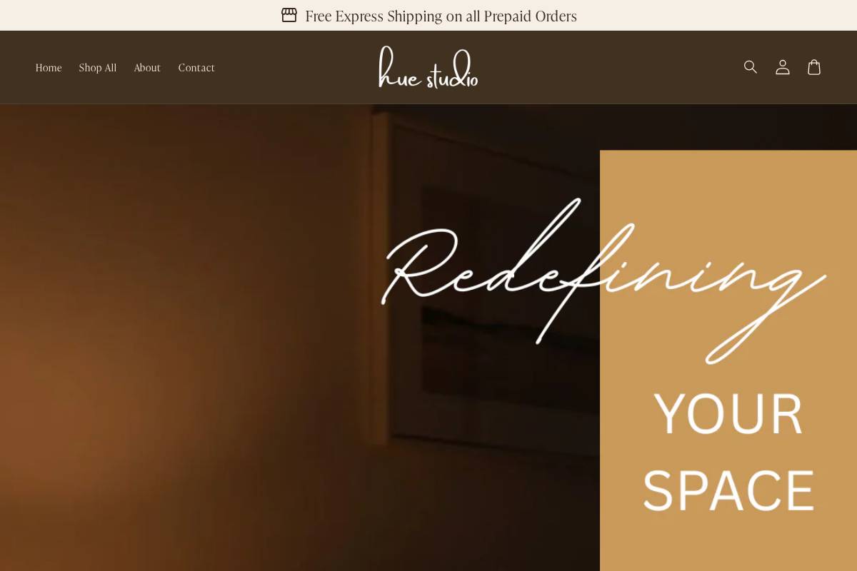 huestudio.co.in homepage screenshot