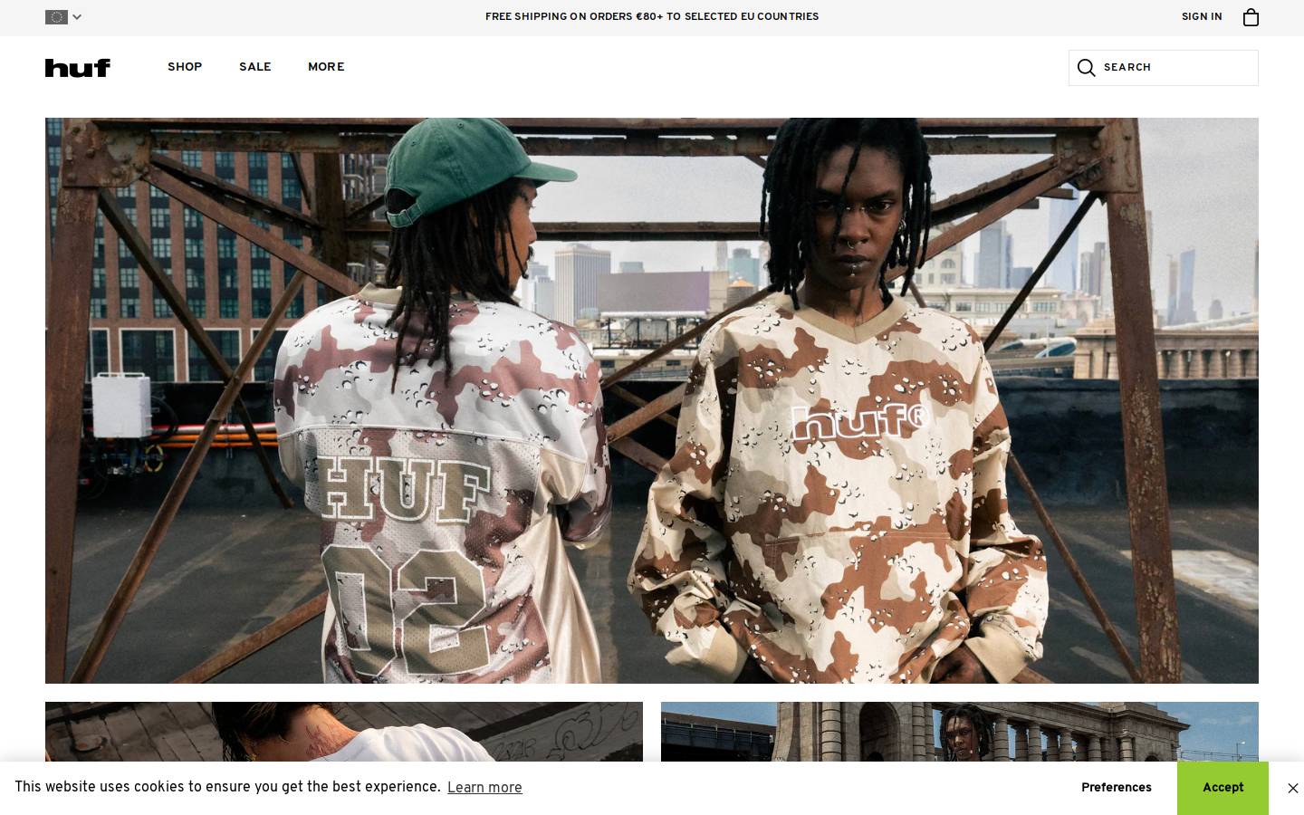 Hufworldwide.eu homepage screenshot