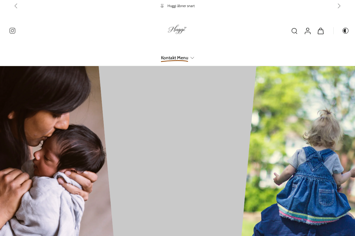 Huggi homepage screenshot