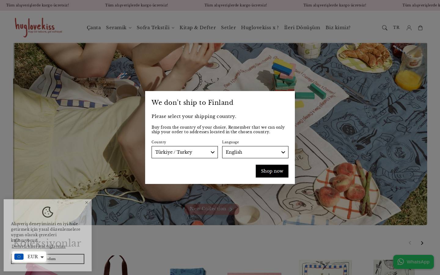 huglovekiss.com homepage screenshot