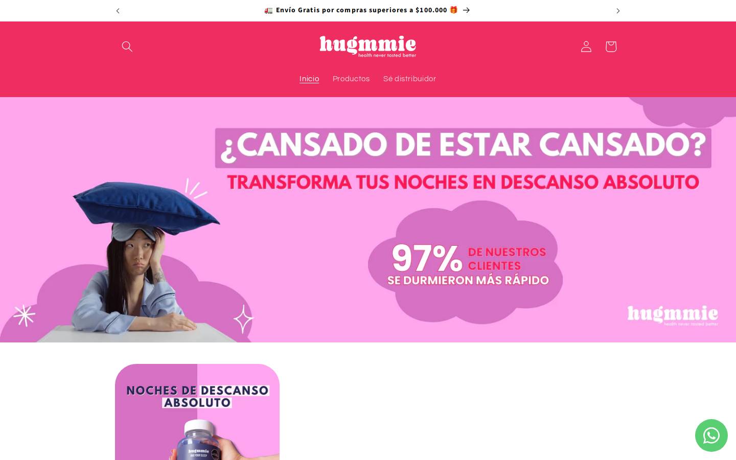 hugmmie.com homepage screenshot
