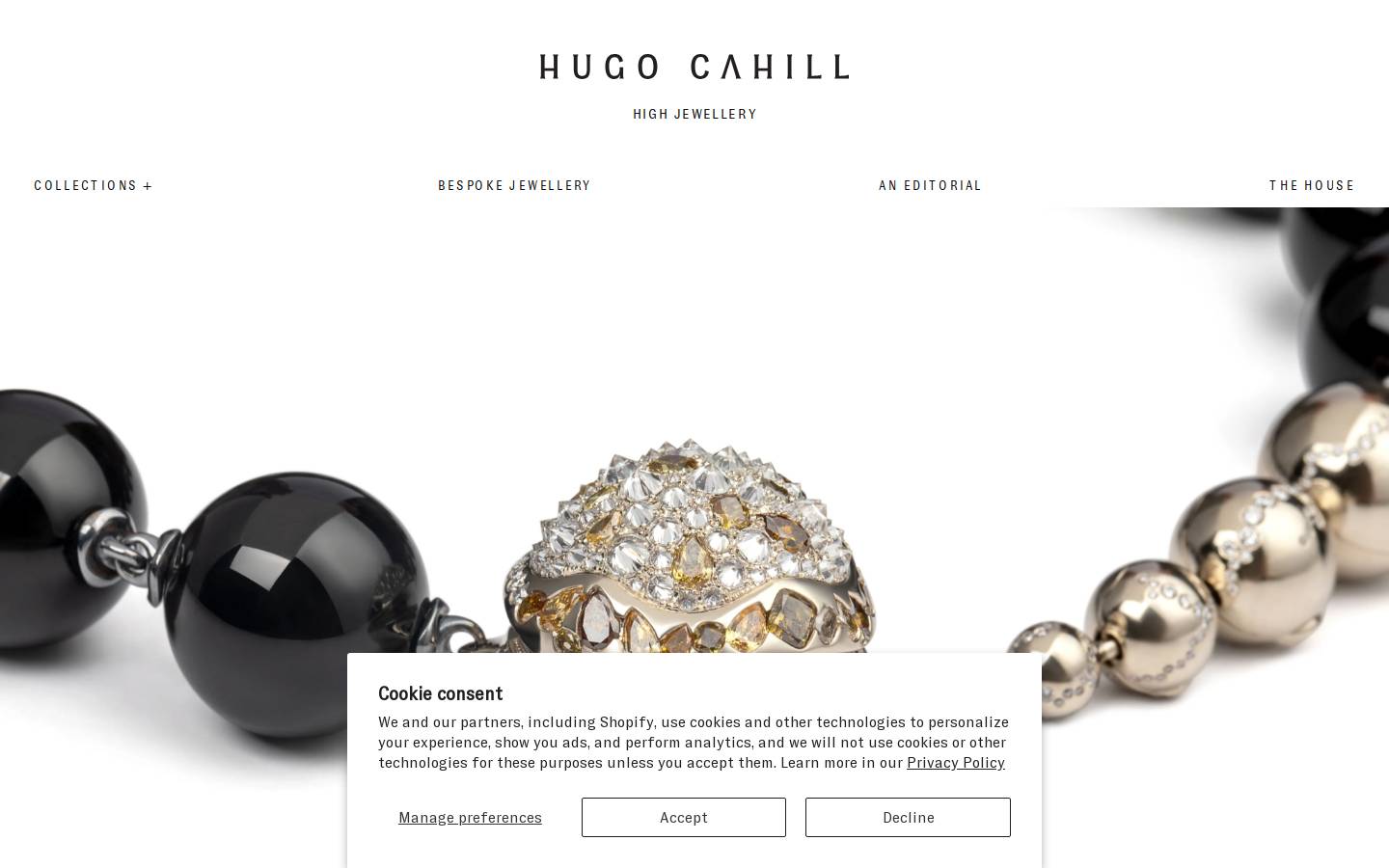hugocahill.com homepage screenshot