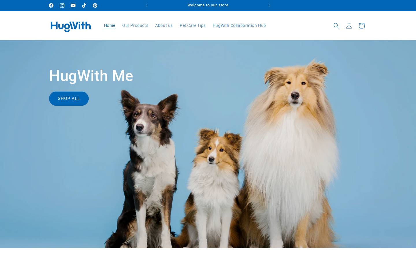 hugwith.com homepage screenshot