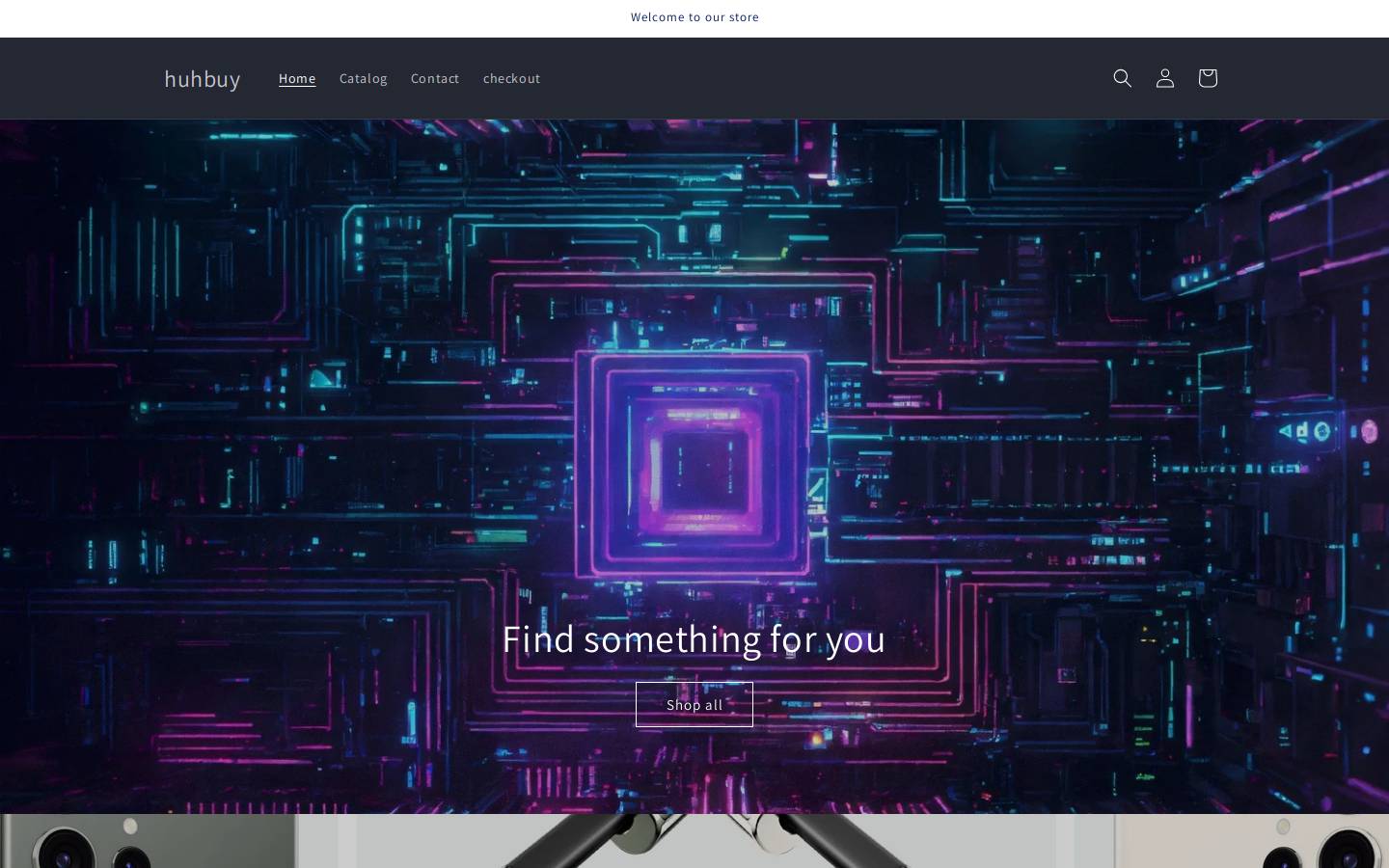 huhbuy.com homepage screenshot