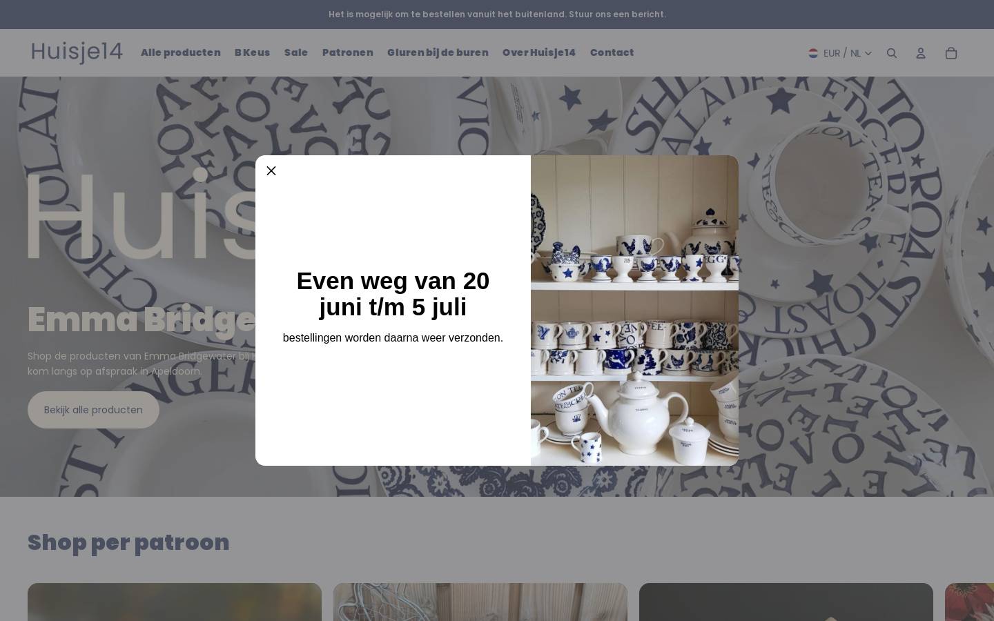 huisje14.nl homepage screenshot