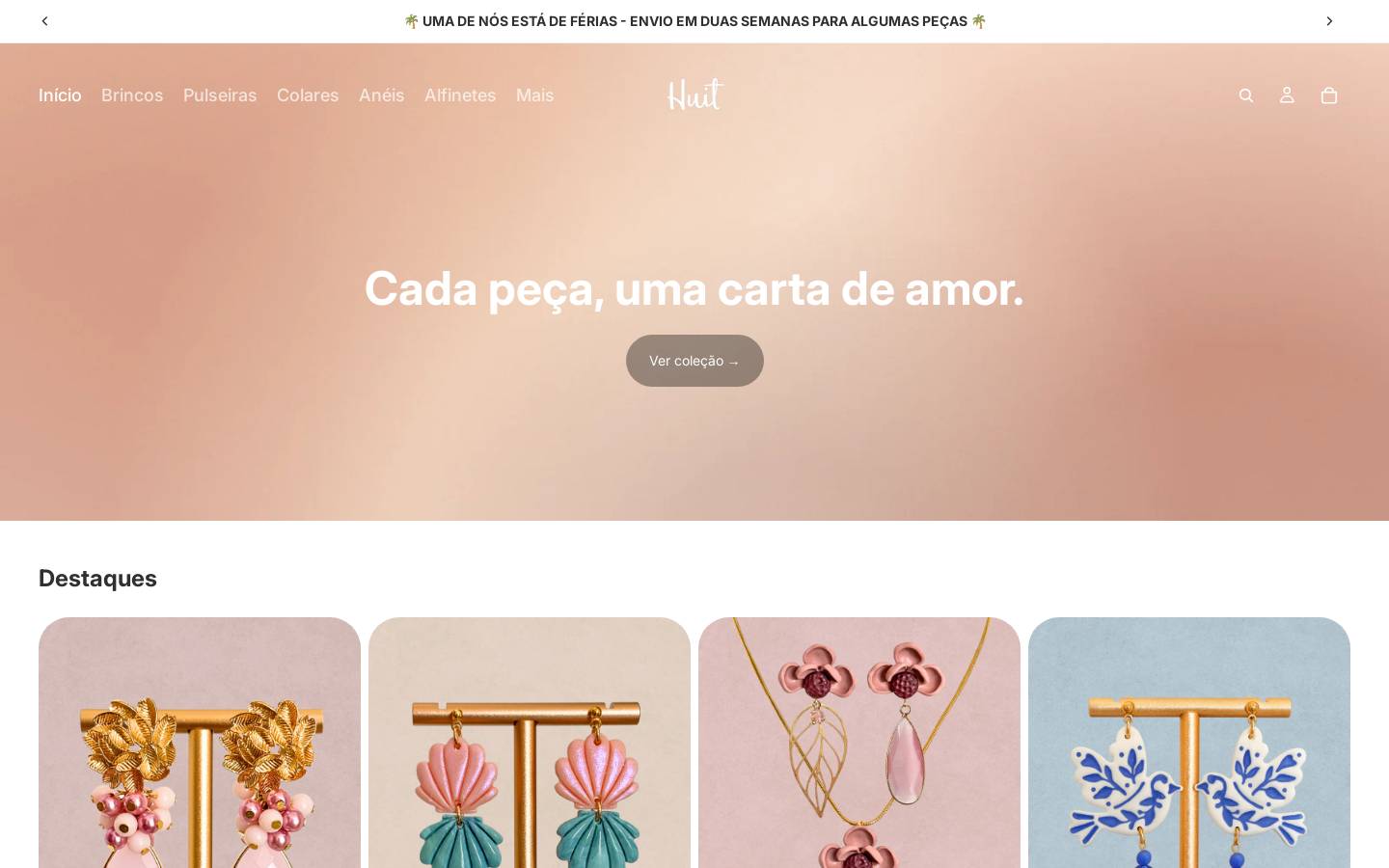 huit.pt homepage screenshot