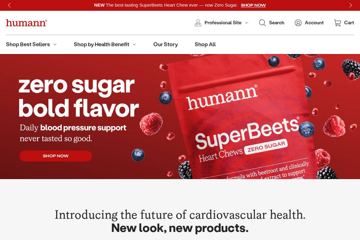 HumanN homepage screenshot