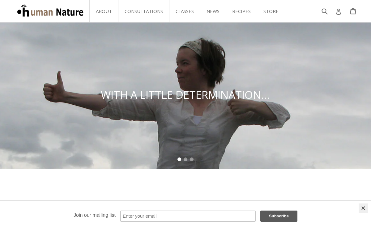 Human Nature LLC homepage screenshot