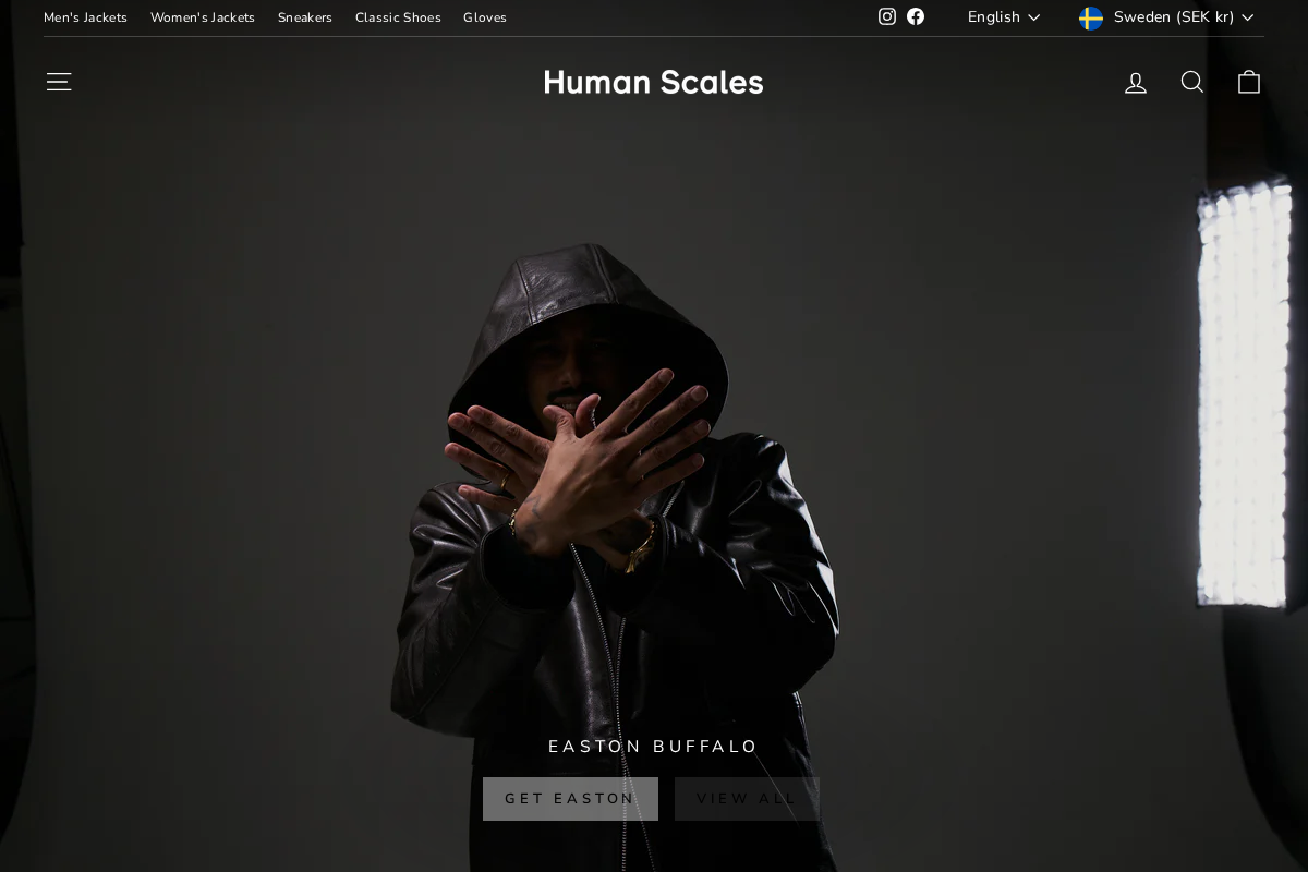 Human Scales homepage screenshot