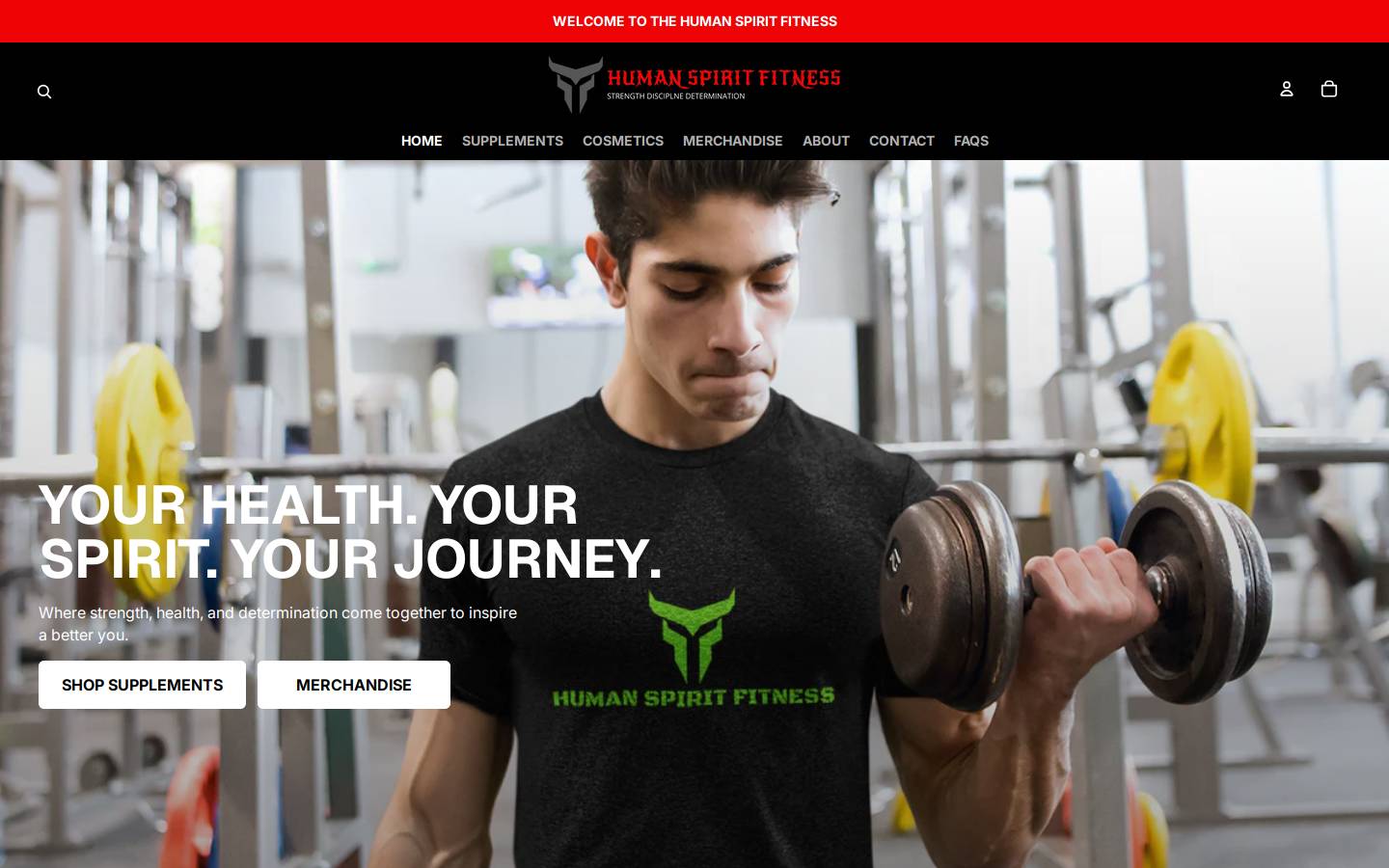 humanspiritfitness.com homepage screenshot