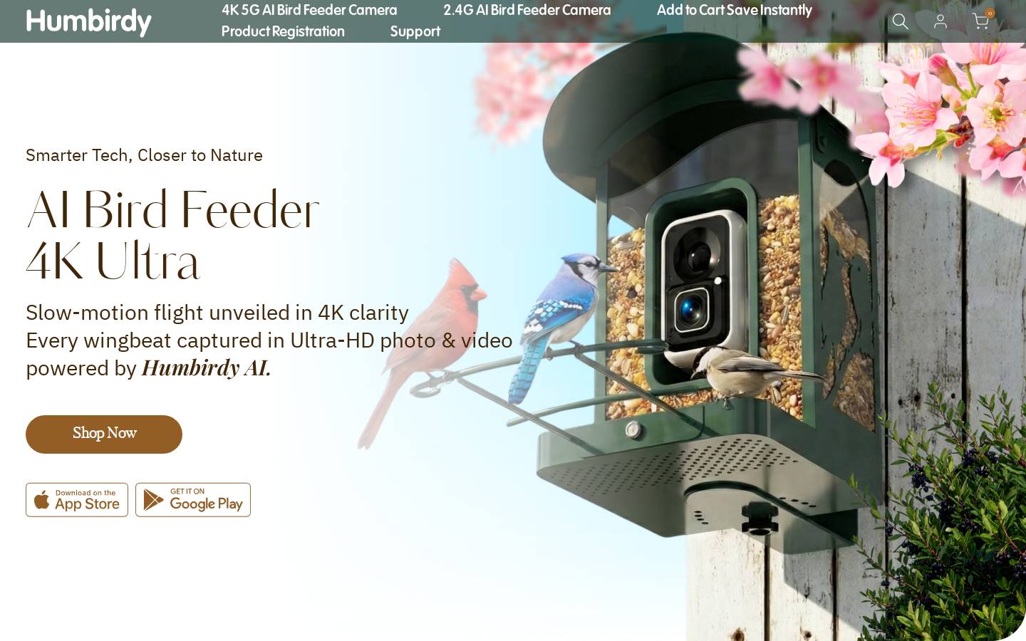 humbirdy.com homepage screenshot