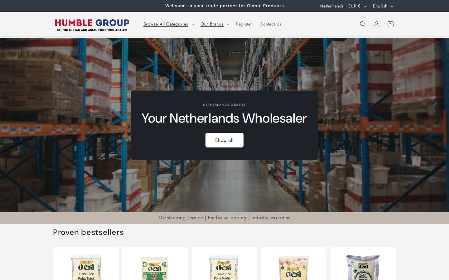humblegroup.nl homepage screenshot