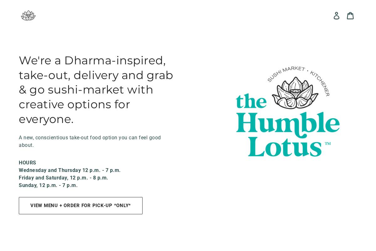 humblelotus.ca homepage screenshot