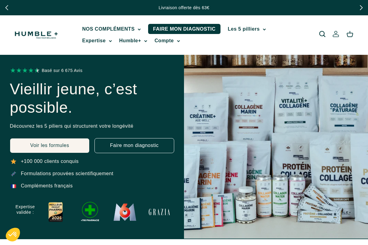 Humble+ homepage screenshot