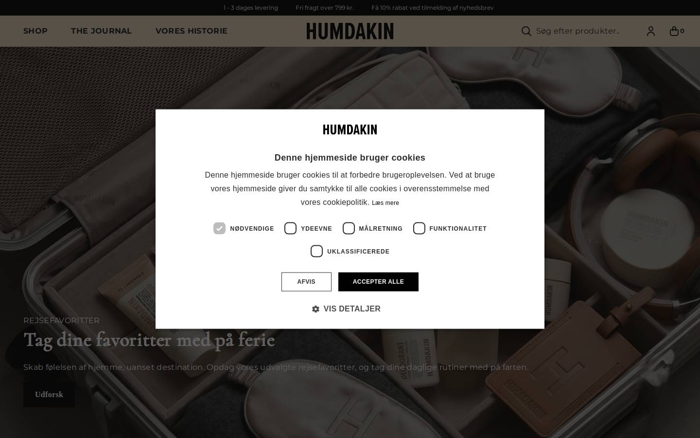 Humdakin.dk homepage screenshot