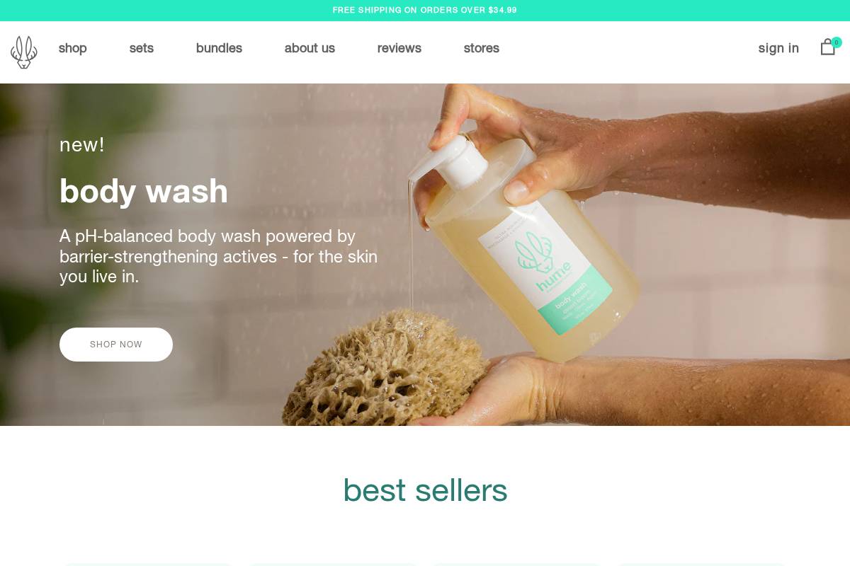 humesupernatural.com homepage screenshot