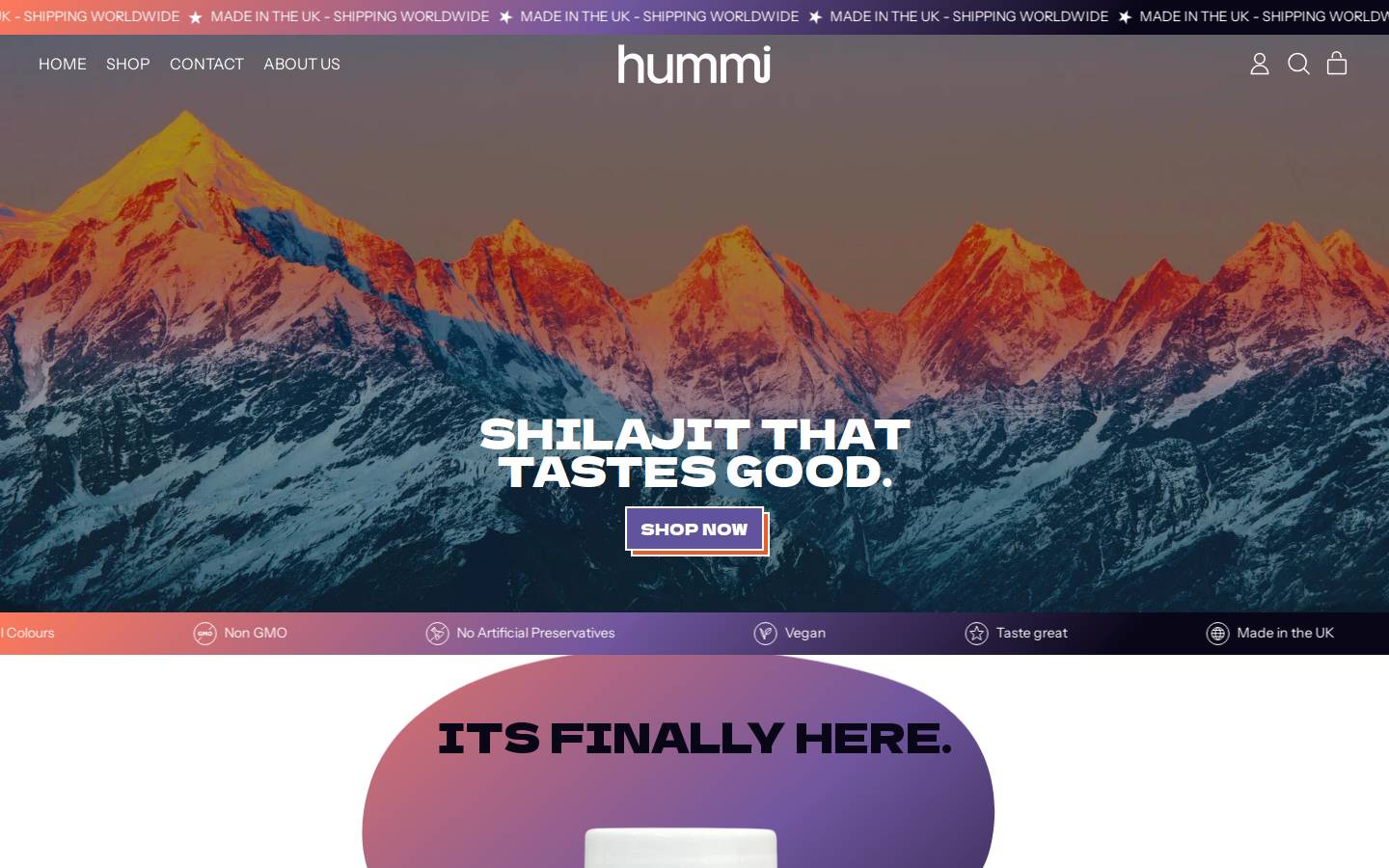 hummilife.com homepage screenshot