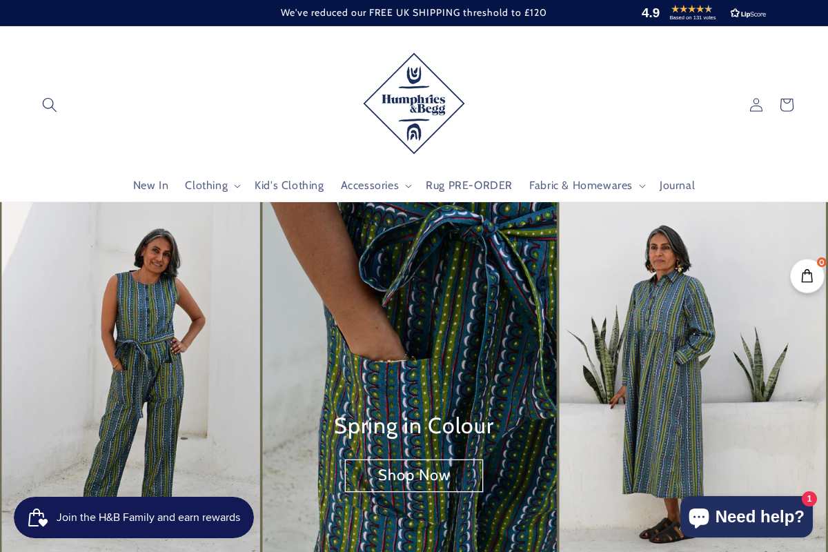 Humphries and Begg homepage screenshot