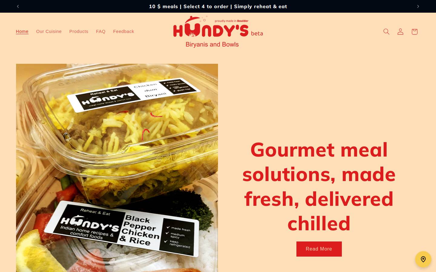 hungryforhundys.com homepage screenshot
