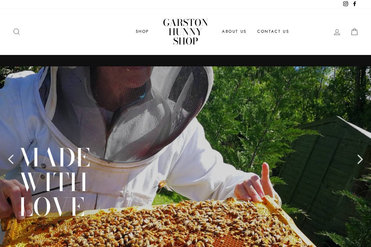 hunnyshop.co.nz homepage screenshot