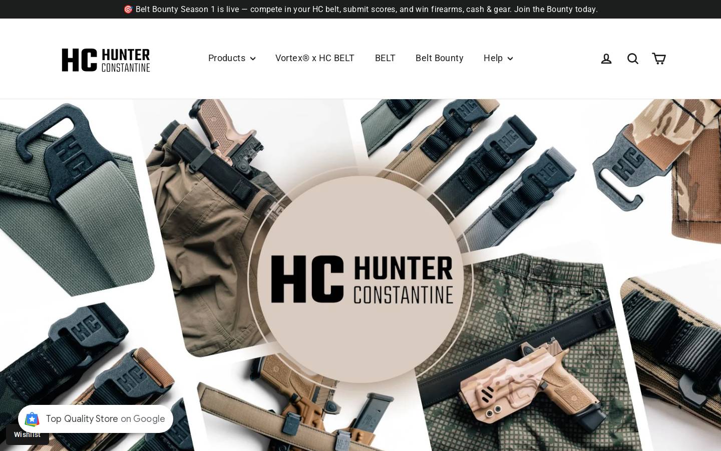 hunterconstantine.com homepage screenshot