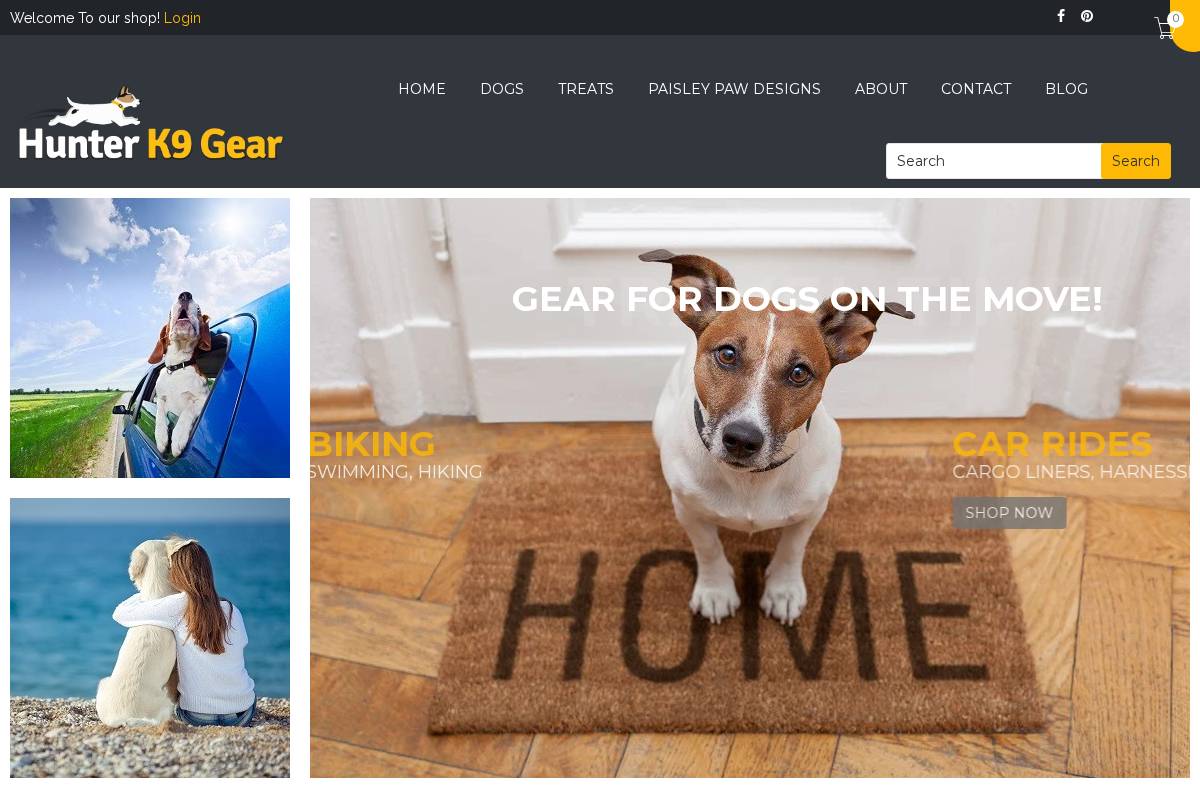 hunterk9.com homepage screenshot