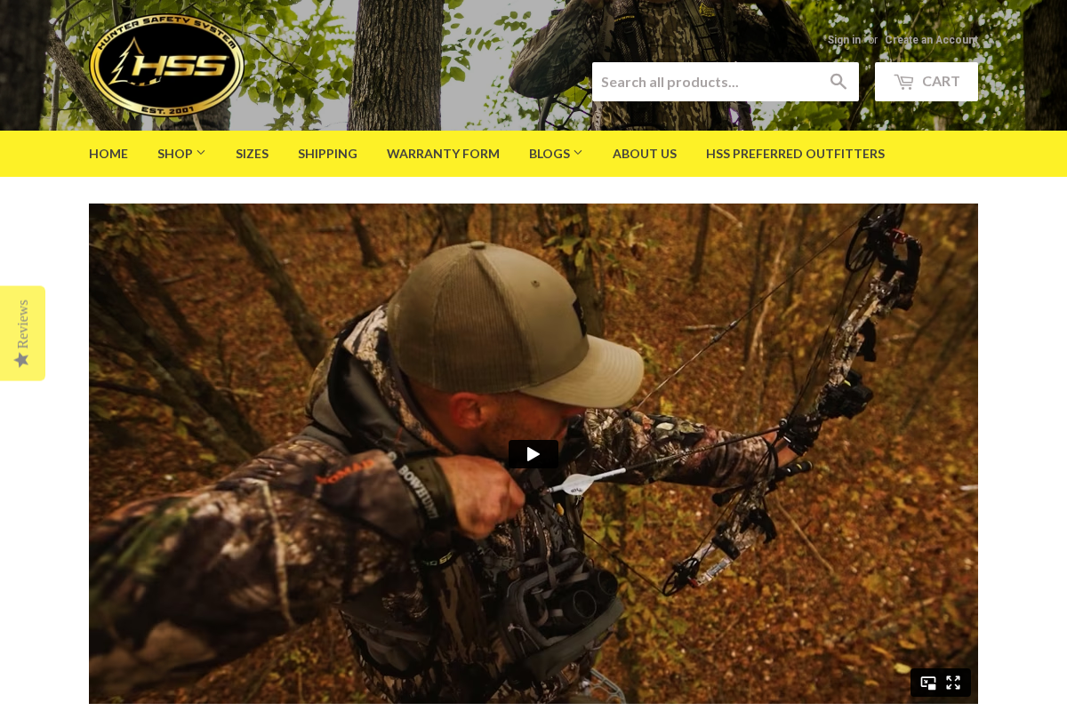 huntersafetysystem.com homepage screenshot