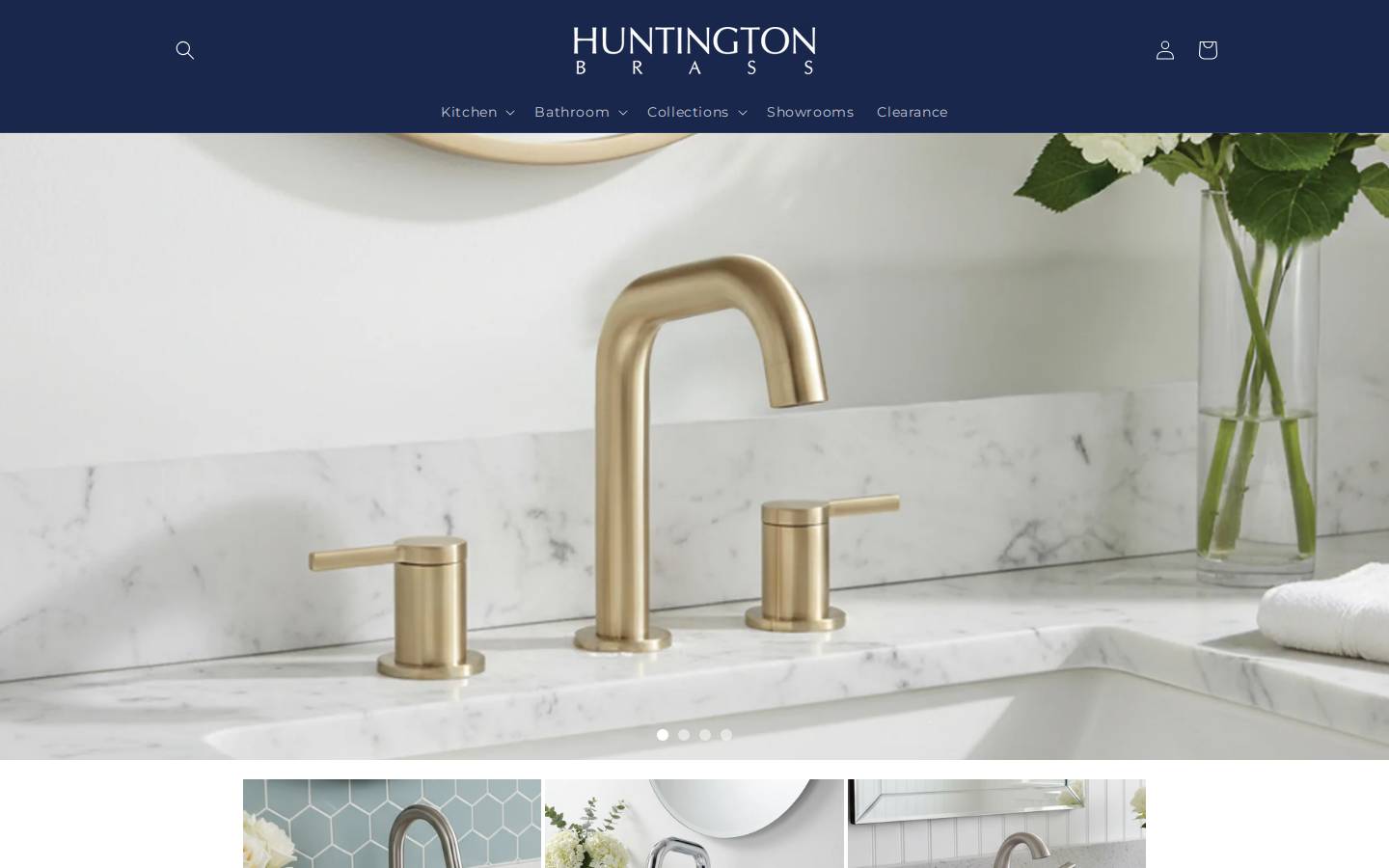 huntingtonbrass.com homepage screenshot