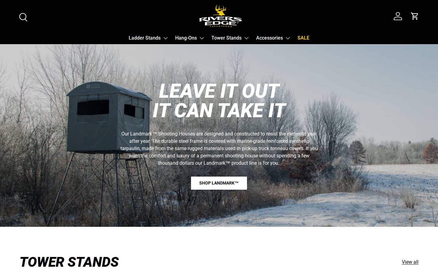 huntriversedge.com homepage screenshot