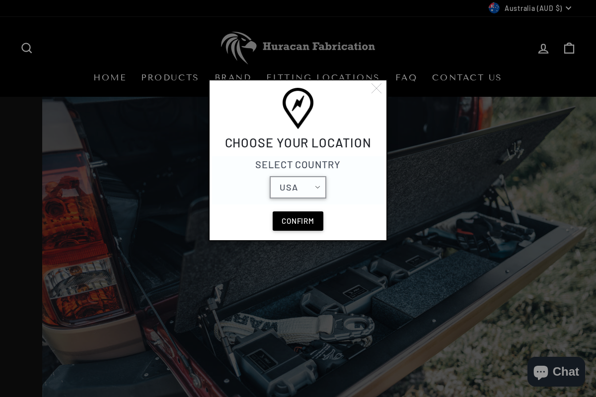 Huracan Fabrication homepage screenshot
