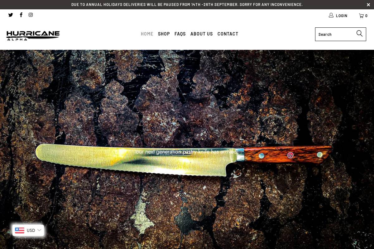 hurricane-alpha.co.uk homepage screenshot