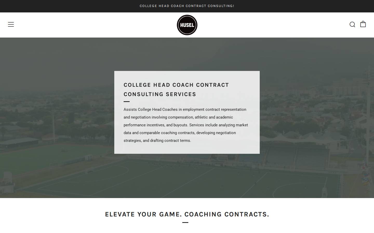 huselsports.com homepage screenshot